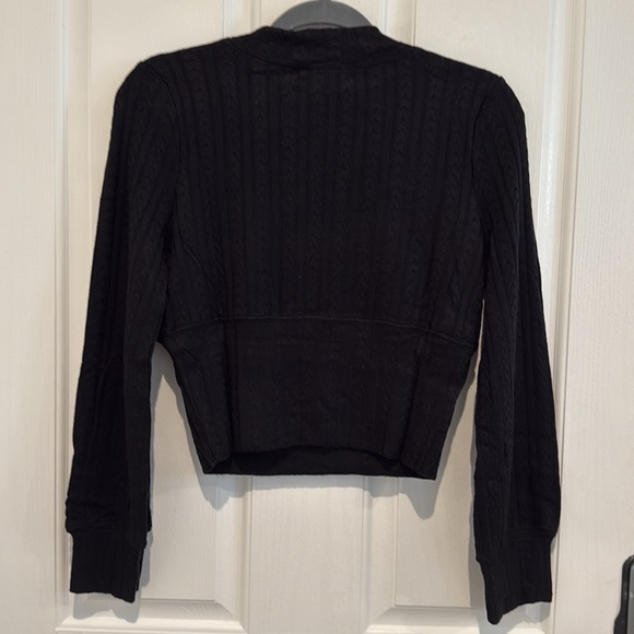 RAQUEL Black RIBBED KNIT PULLOVER - Picture 7 of 7